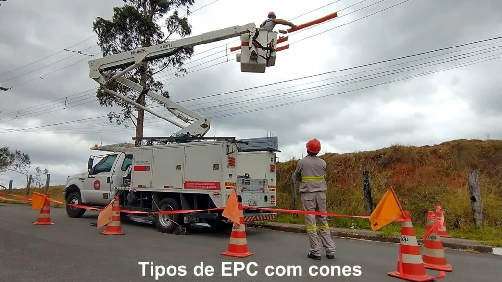Cone é um tipo de EPC para eletricista