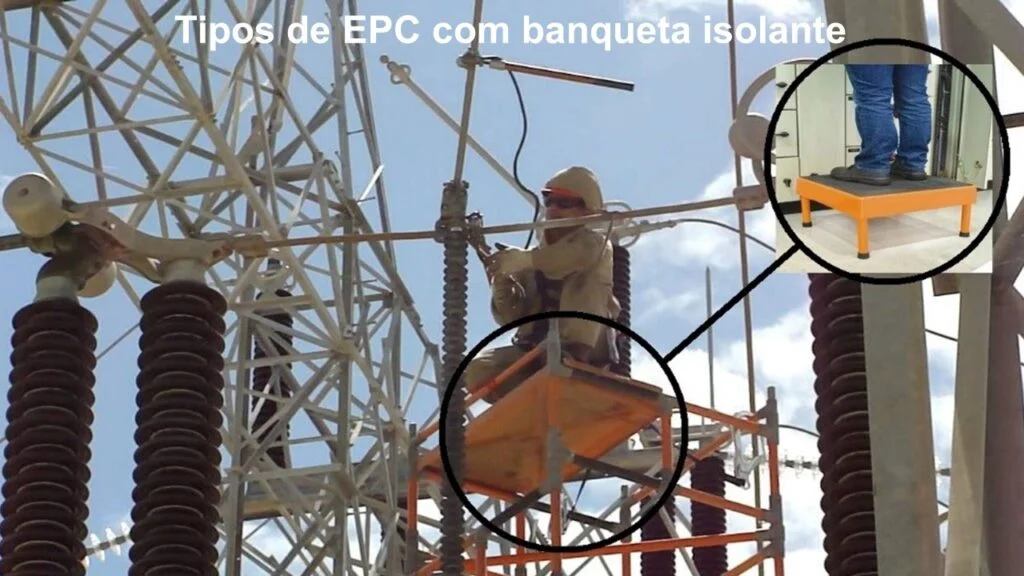 banqueta isolante é um tipo de EPC para eletricista