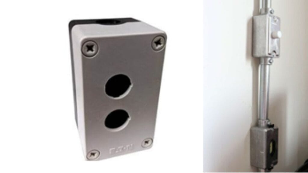 Caixa de passagem elétrica de sobrepor