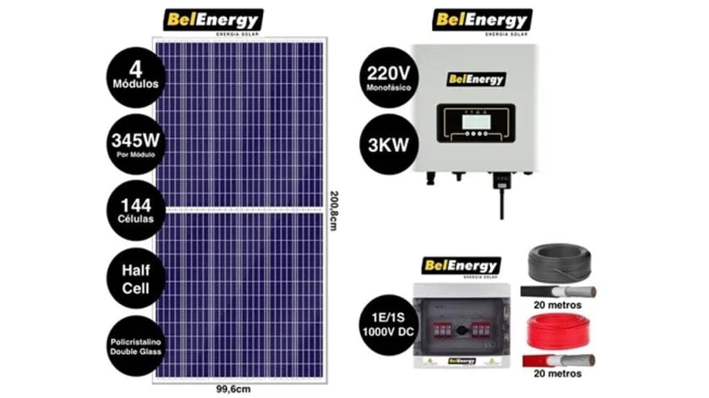 Kit de energia solar