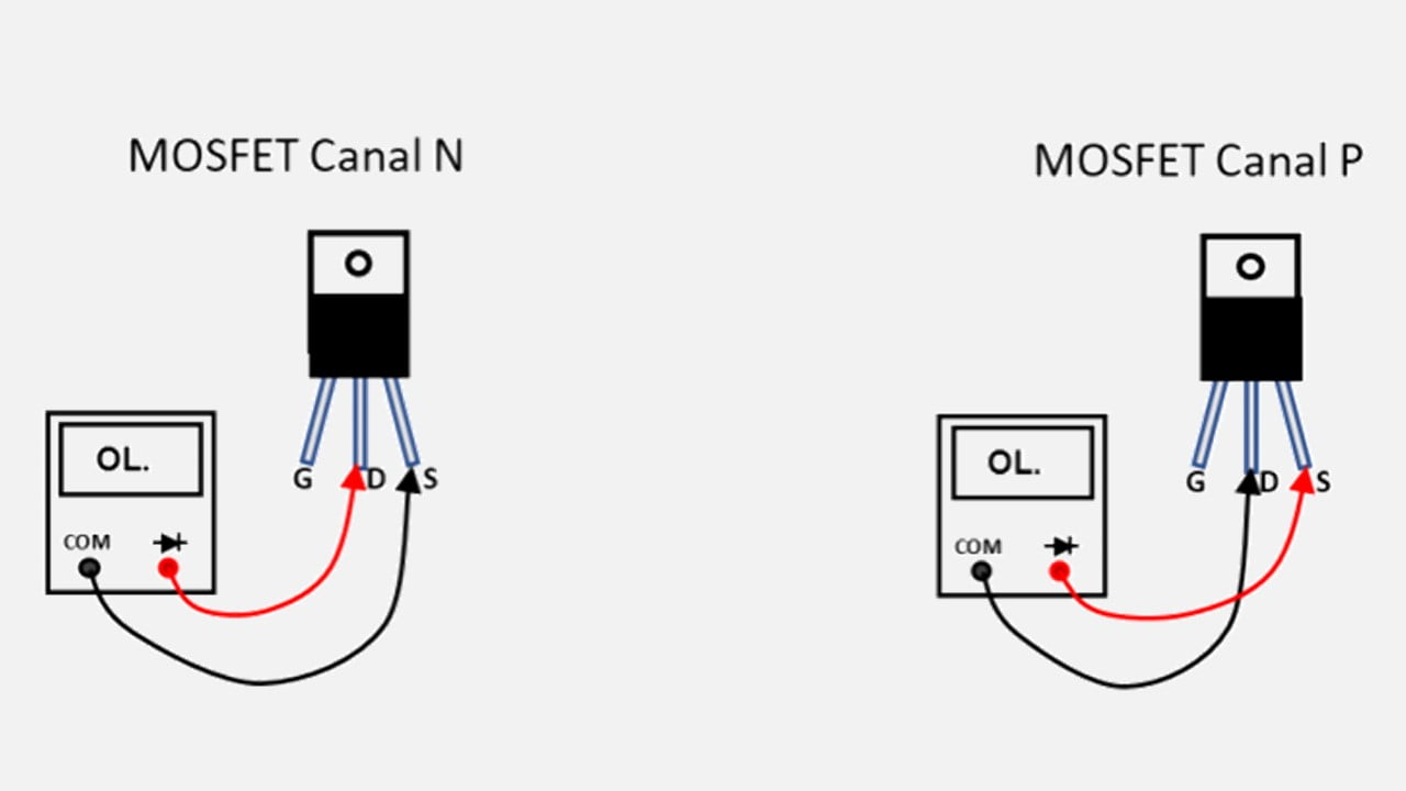 Como testar transistor MOSFET usando multímetro digital Viver de Elétrica