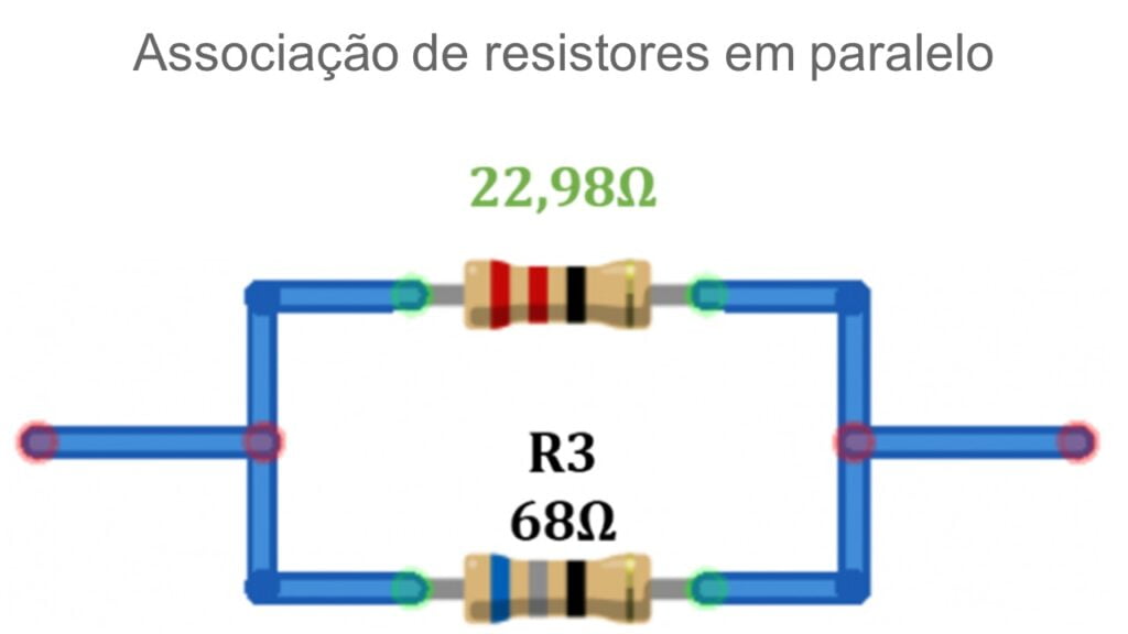 Como calcular resistor em paralelo com dois resistores