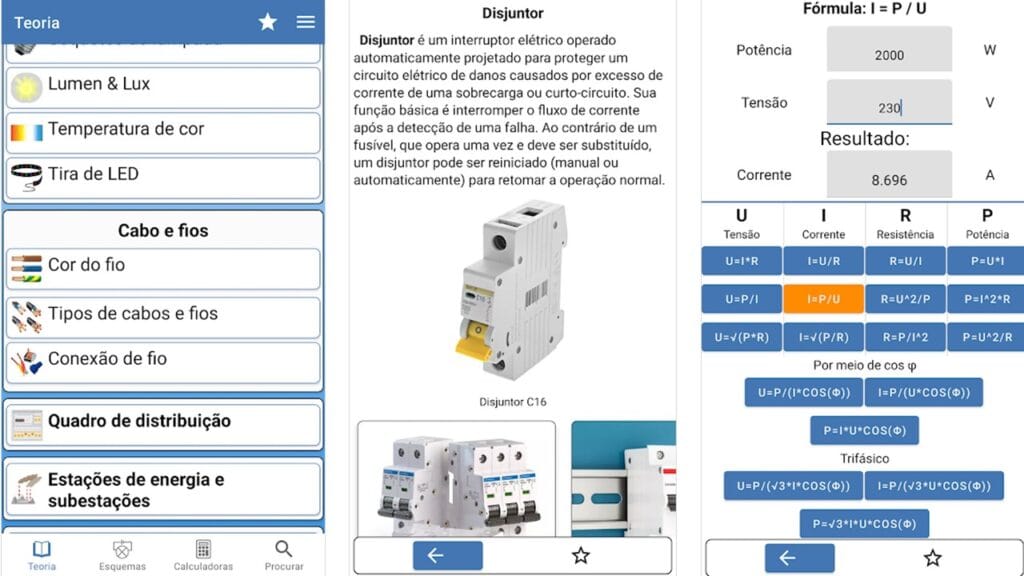 Exemplo de apps para eletricista iniciante