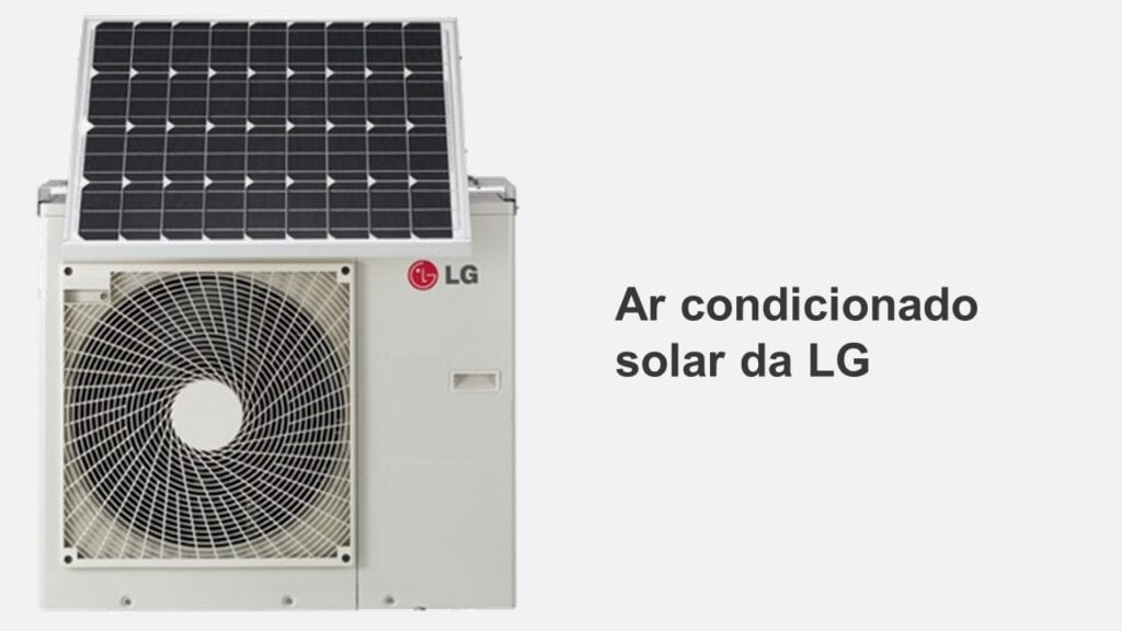 Condensadora do ar condicionado solar LG