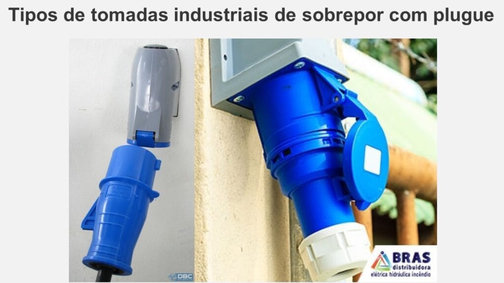 Exemplo de tomadas industriais de sobrepor da STECK