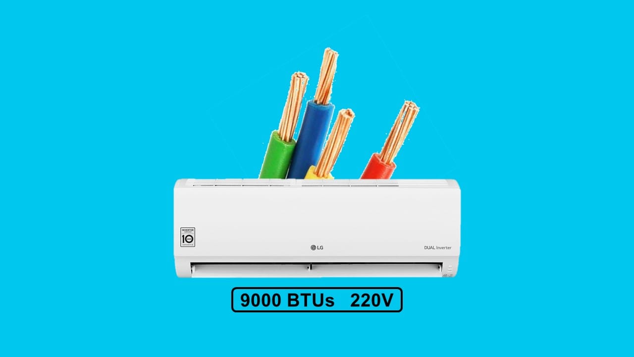 Qual fio usar para ar condicionado 9000 BTUs