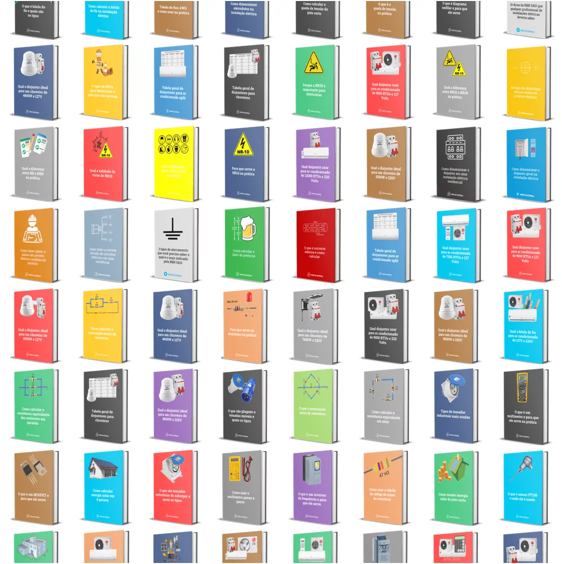 Kit 64 eBooks para eletricistas e engenheiros