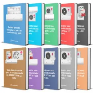 Kit 10 eBooks de disjuntores para ar condicionado para eletricistas e engenheiros